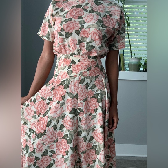 Floral matching skirt set - Picture 4 of 7